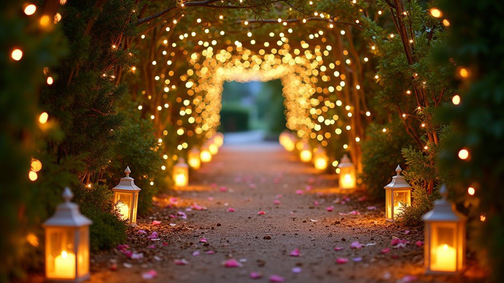 magical ambiance with lights