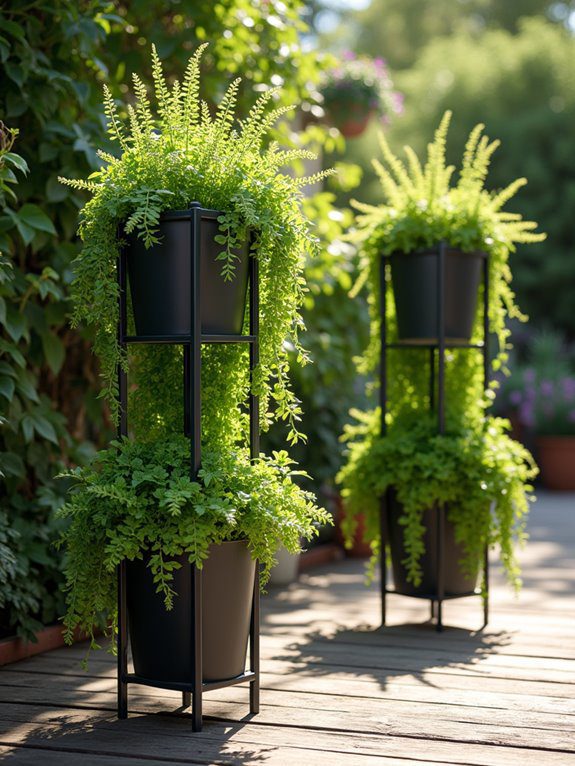 multi level plant display stands