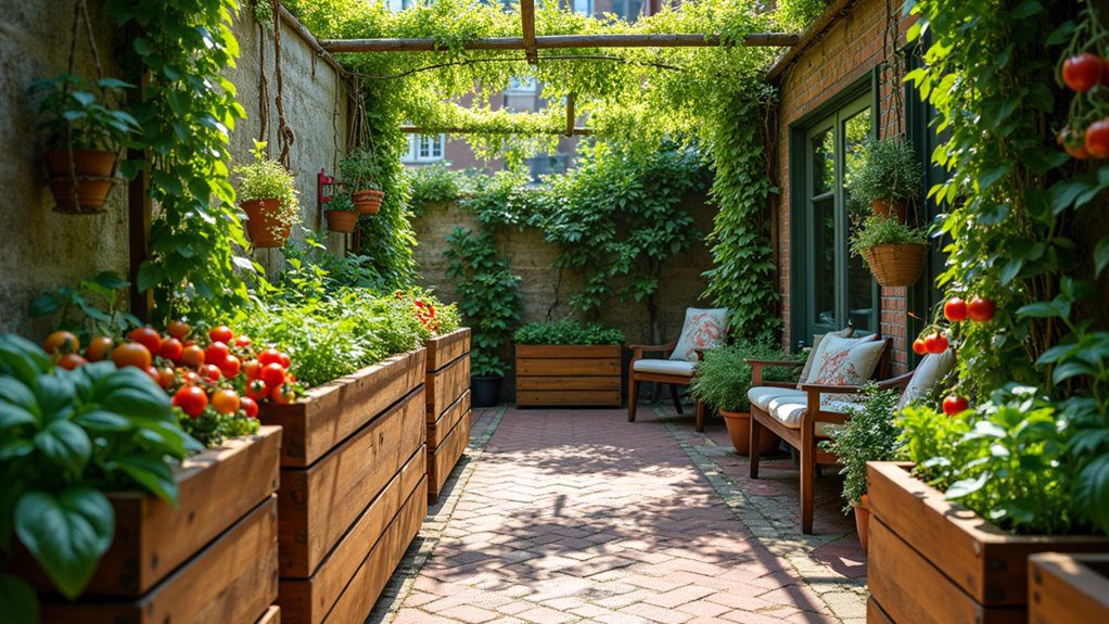 patio vegetable garden inspiration