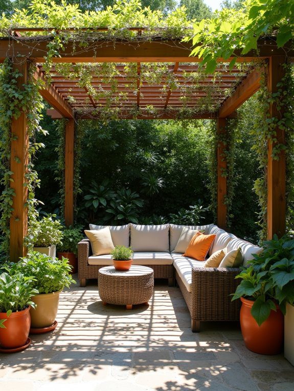 pergolas enhance outdoor aesthetics