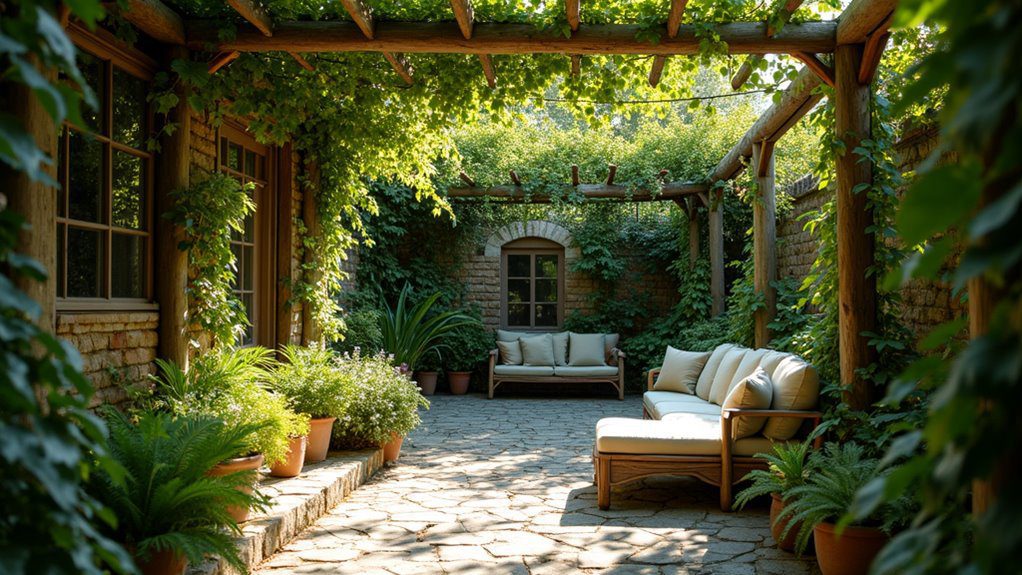 pergolas provide shade privacy