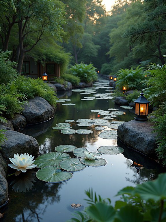 serene aquatic landscape oasis