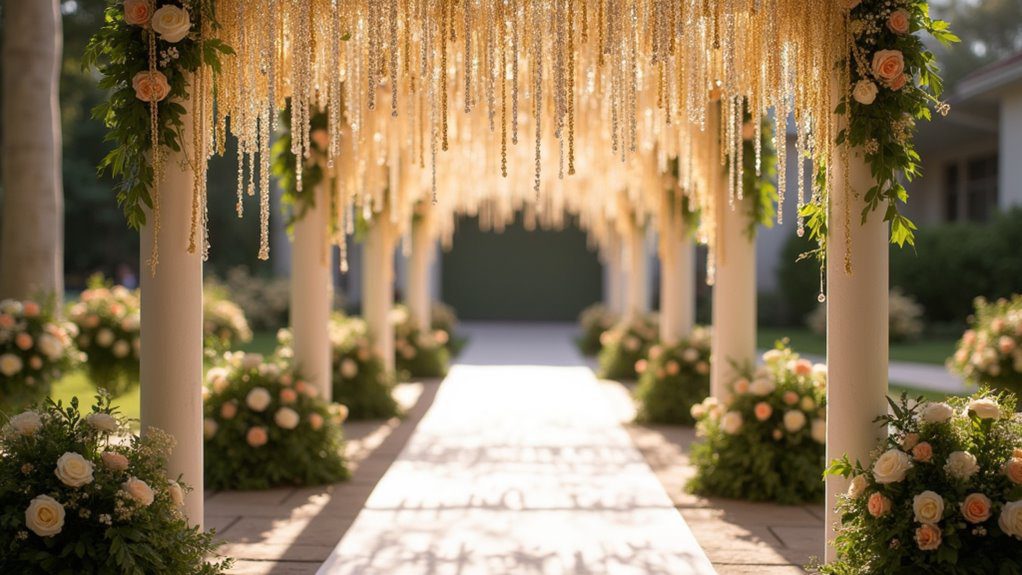 shiny decorative hanging accents