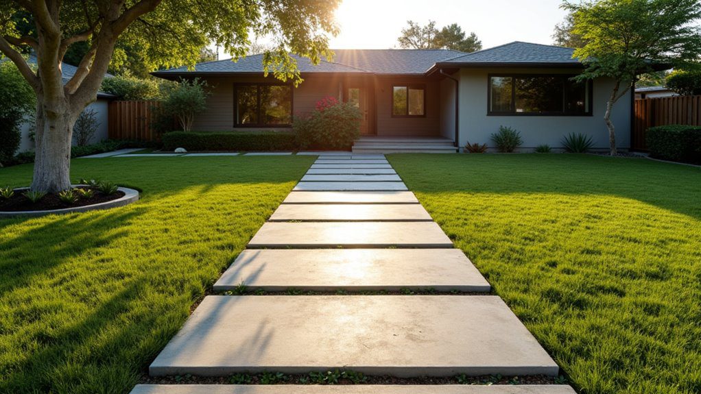 sleek design using concrete