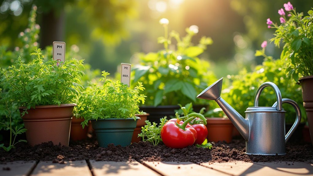 soil testing enhances container gardening