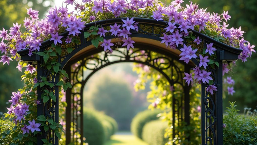 stylish garden support structures
