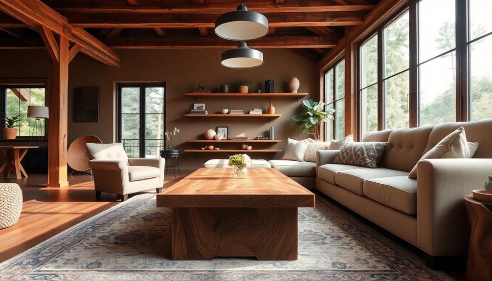 sustainable rustic wood furniture