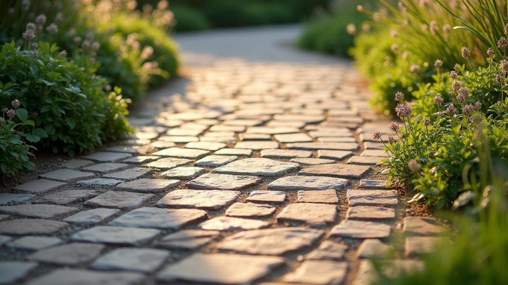 textured pavers enhance design