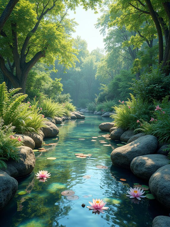 tranquil flowing water sounds