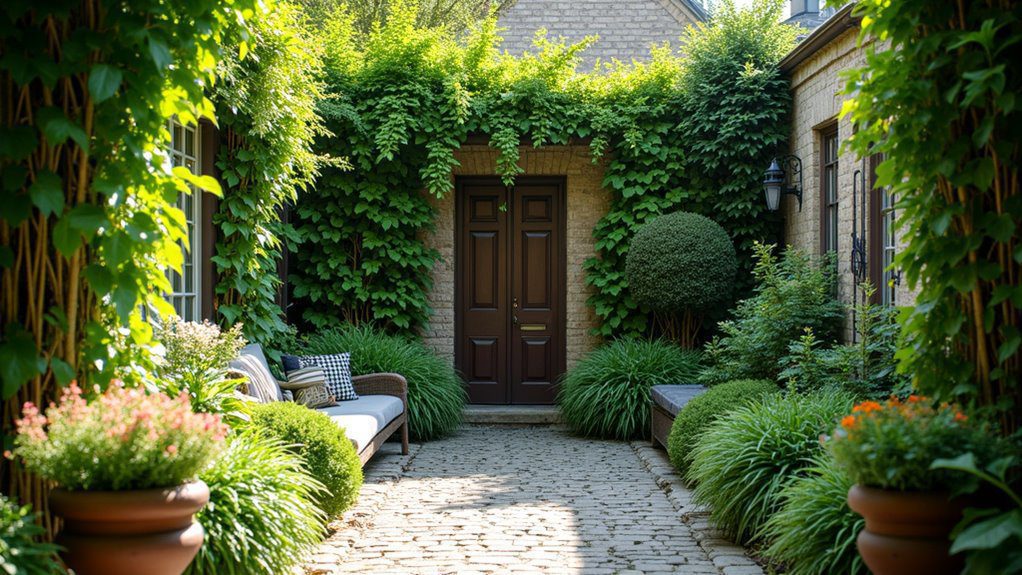vertical garden privacy solution