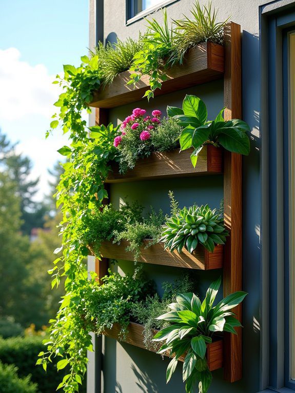 vertical gardening support structure