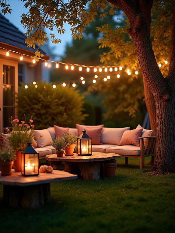 welcoming illumination for outdoors