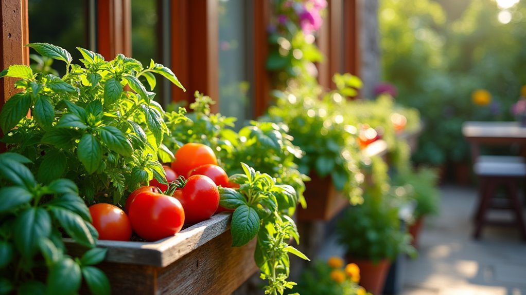 window box garden integration