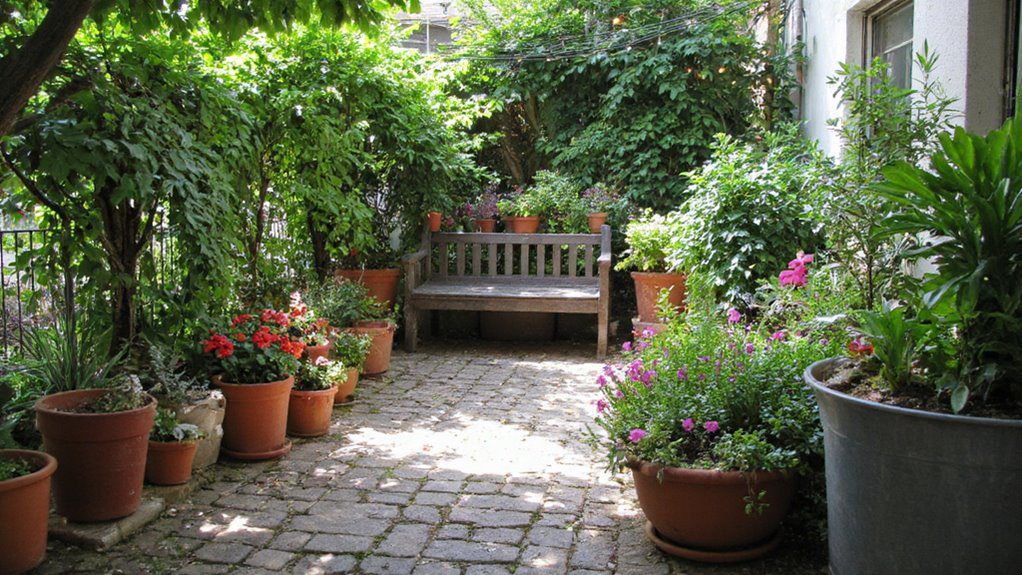 container planting for gardens