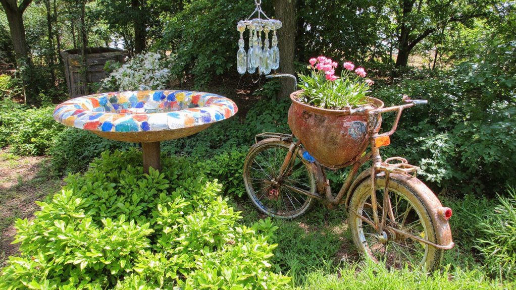 creative garden art assembly