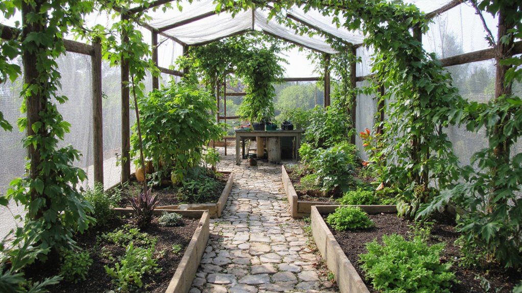 custom cedar garden enclosure