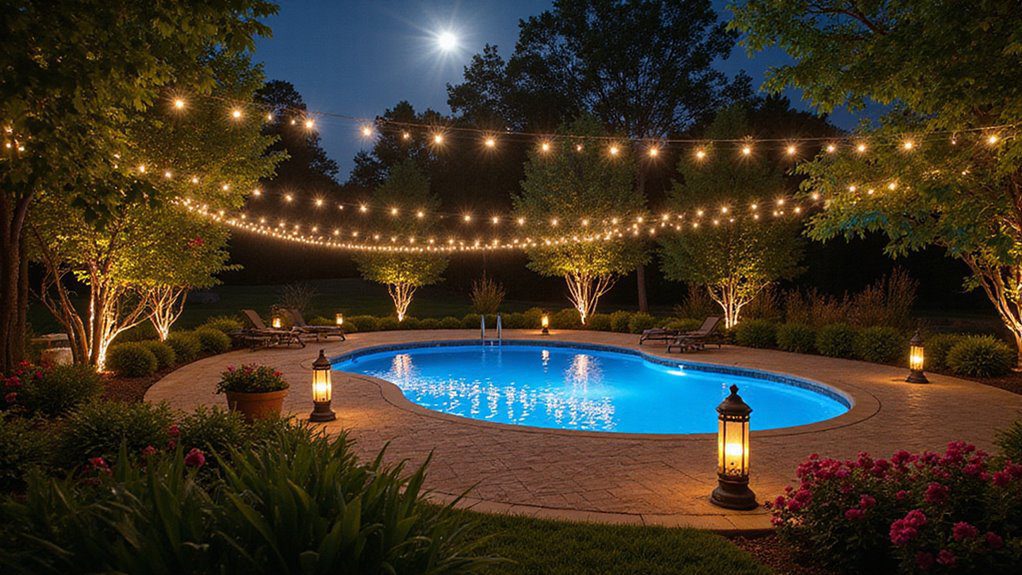 evening ambiance through lighting