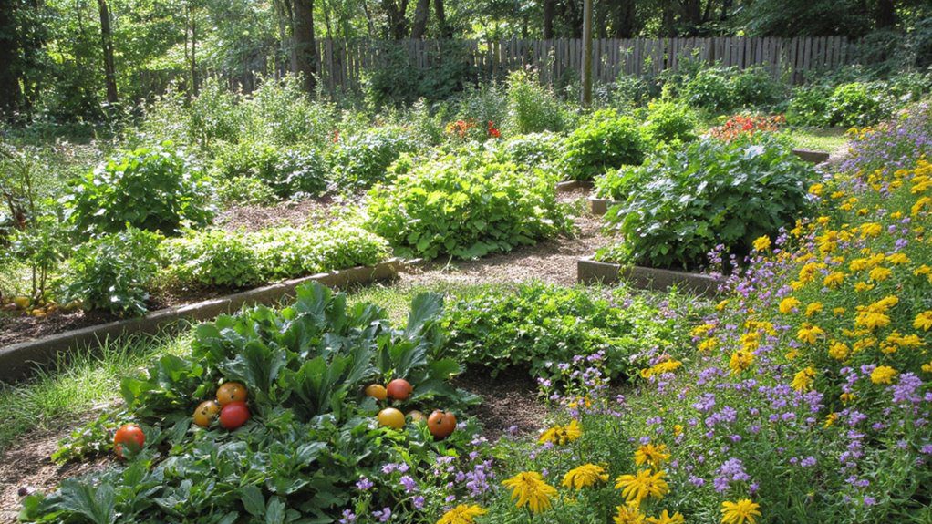 flower borders attract pollinators