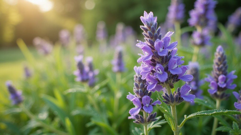 fragrant purple flowering herb