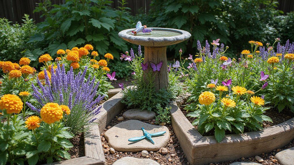 garden bed decorative features