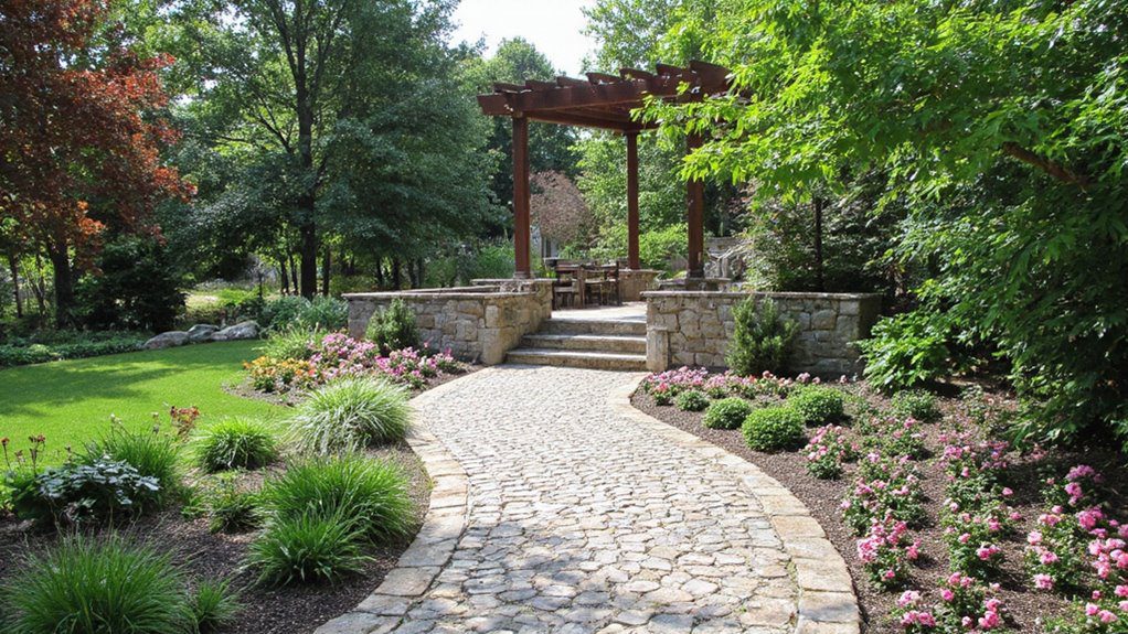 hardscaping reduces lawn areas