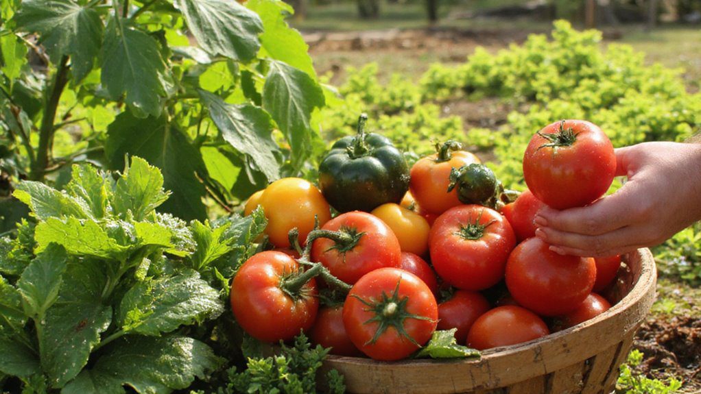 harvest vegetables for flavor