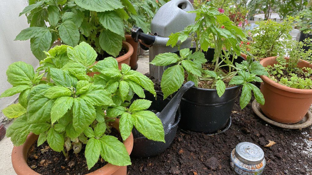 healthy balcony vegetable care