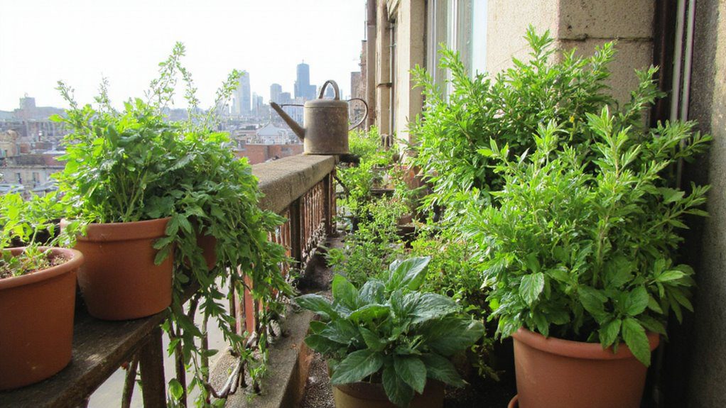 ideal balcony herb choices