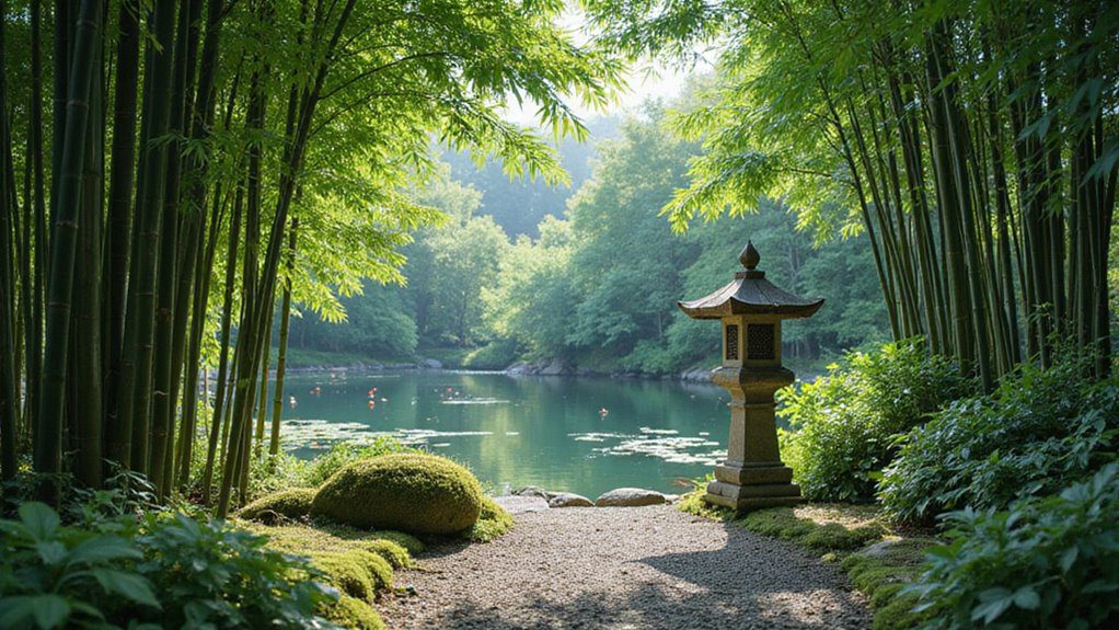 lush green bamboo scenery