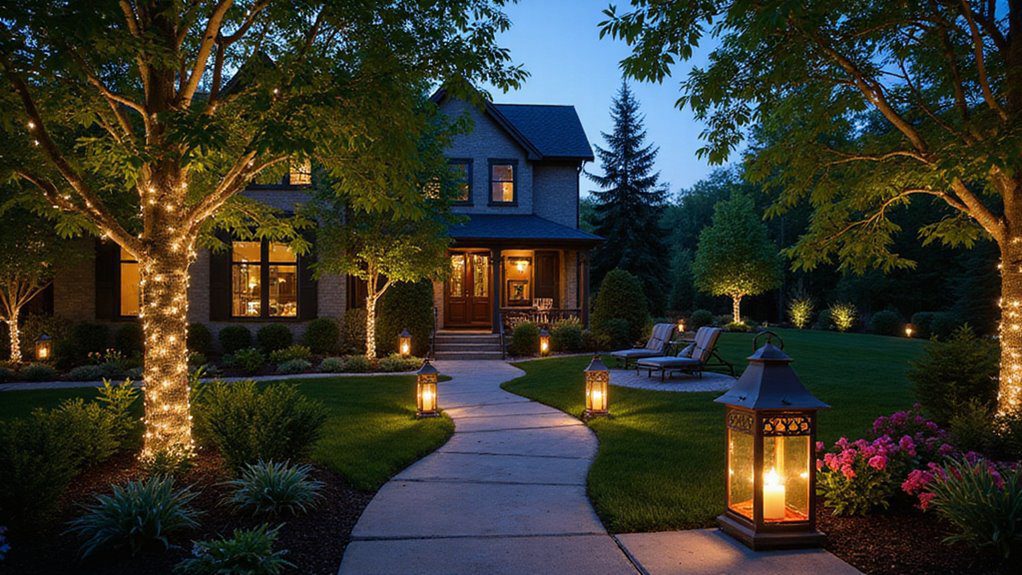 outdoor lighting ambiance enhancement