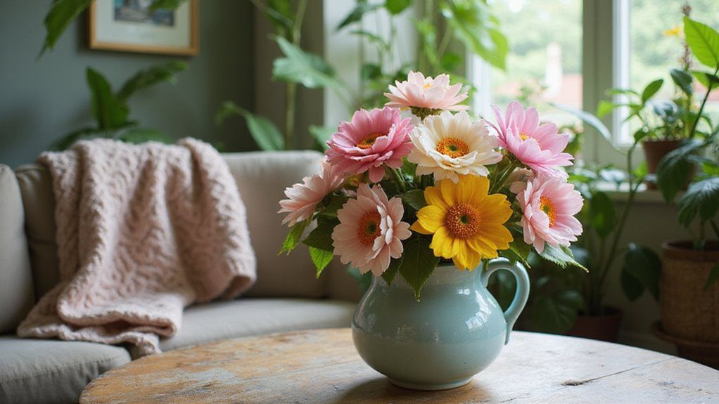 recycled carton flower crafts