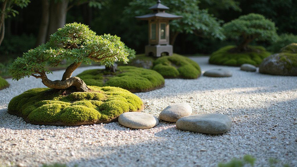 serene rock garden design