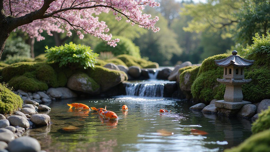 tranquil aquatic garden oasis