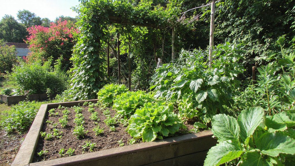 trellis enhances vertical gardening