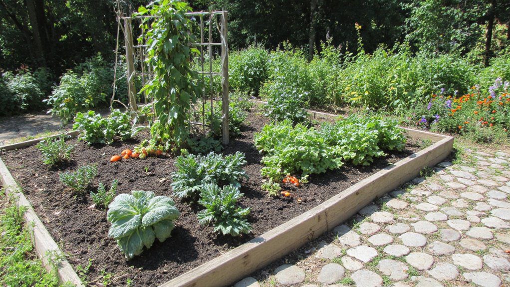 u shaped raised bed gardening