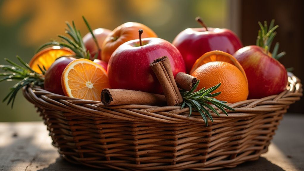 autumn apple cinnamon basket