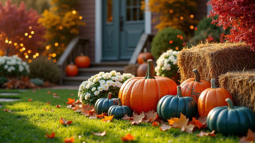 autumn pumpkin display ideas