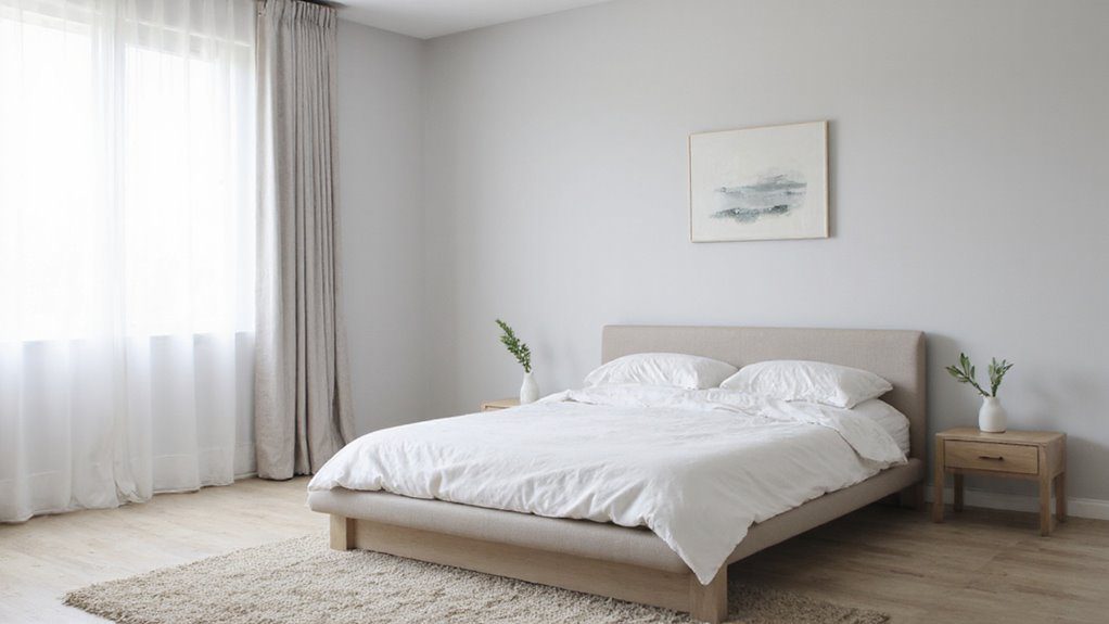 calming minimalist bedroom decor
