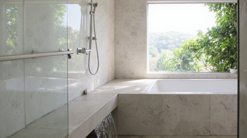 comfortable and stylish shower enhancement