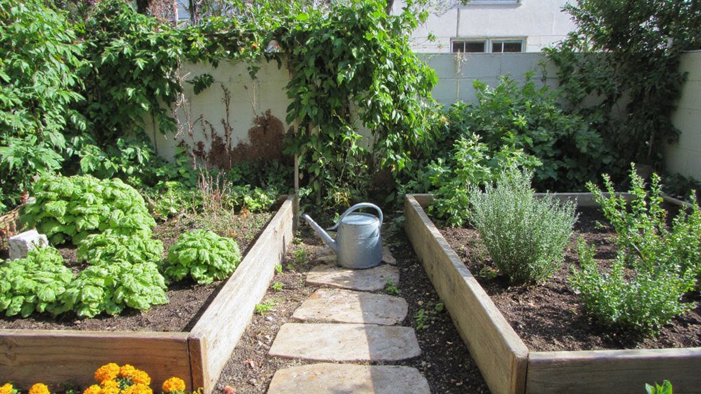 compact garden design efficiency