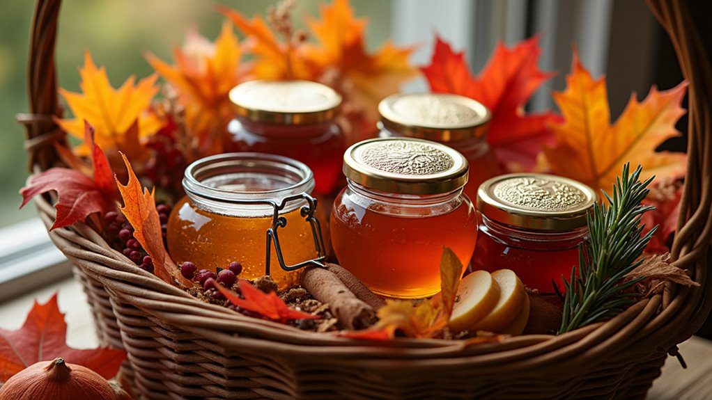 cozy tea and honey collection