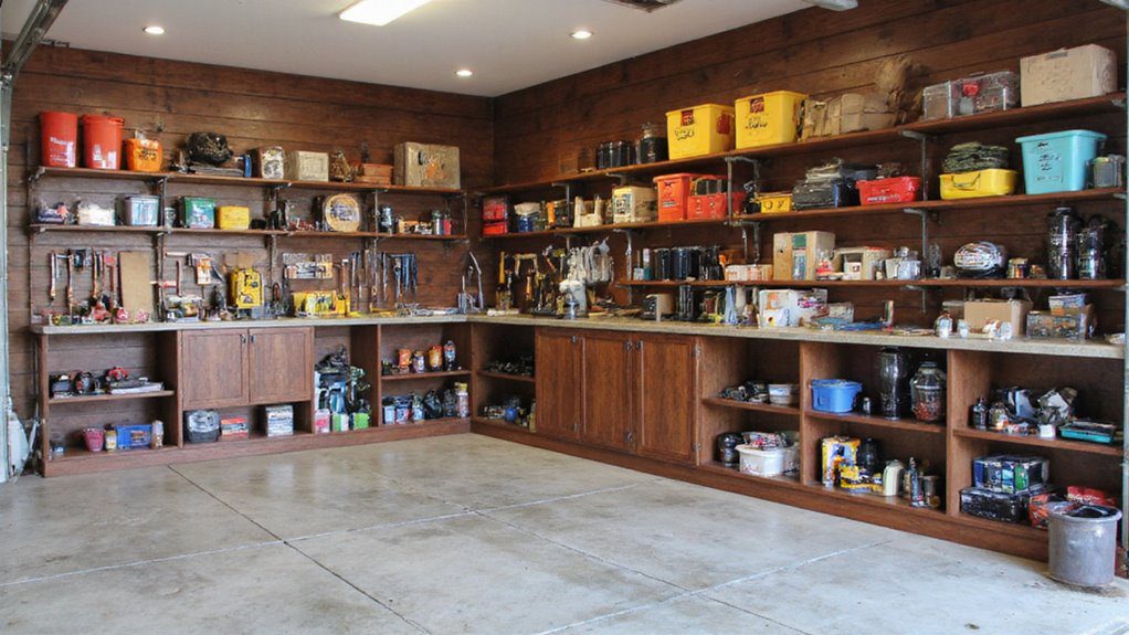 custom shelving maximizes organization
