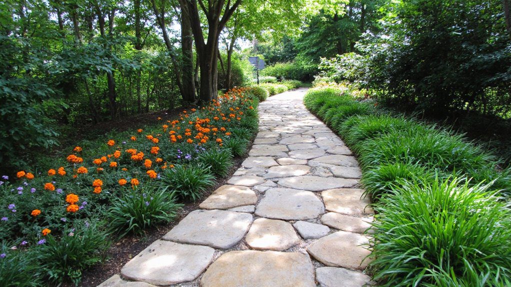 decorative stones pathway design