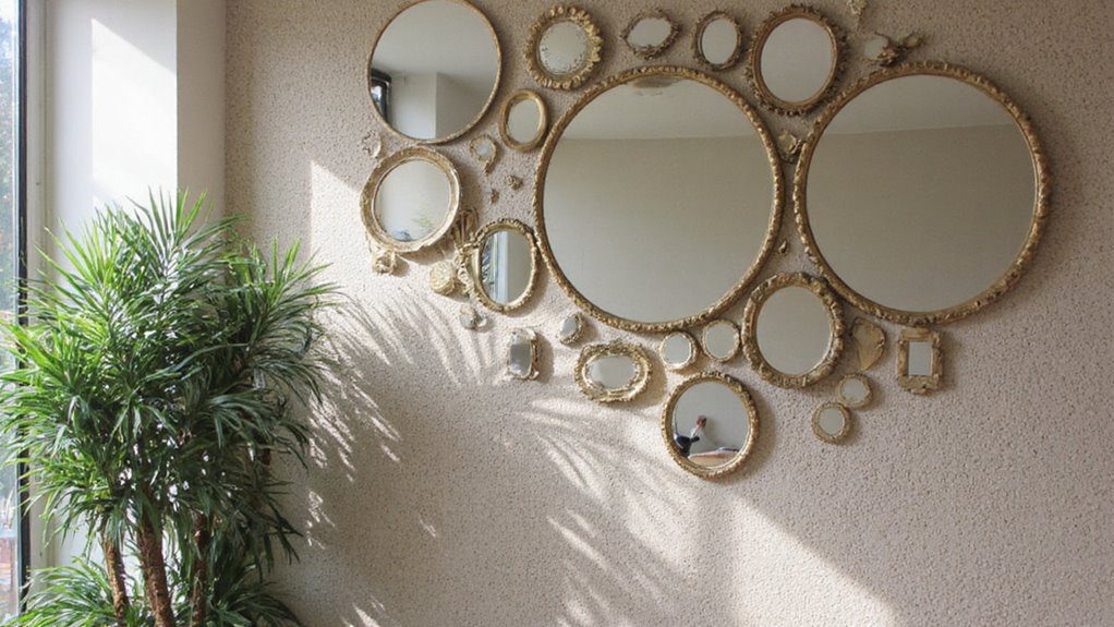 dynamic mirror wall arrangements