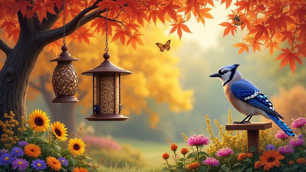 enhance garden with feeders