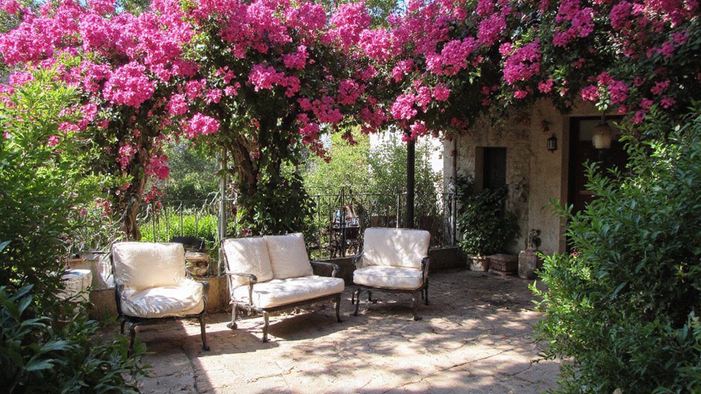 framing outdoor seating spaces