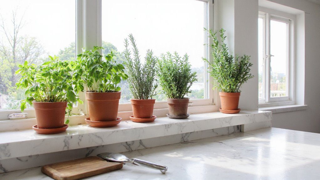 herb garden kitchen enhancement