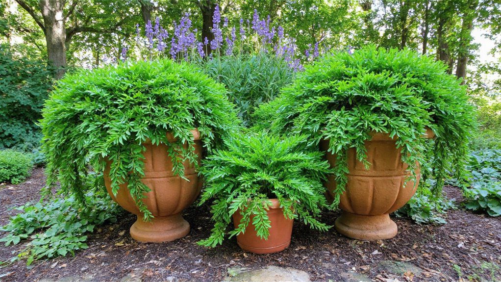 liriope thrives in containers