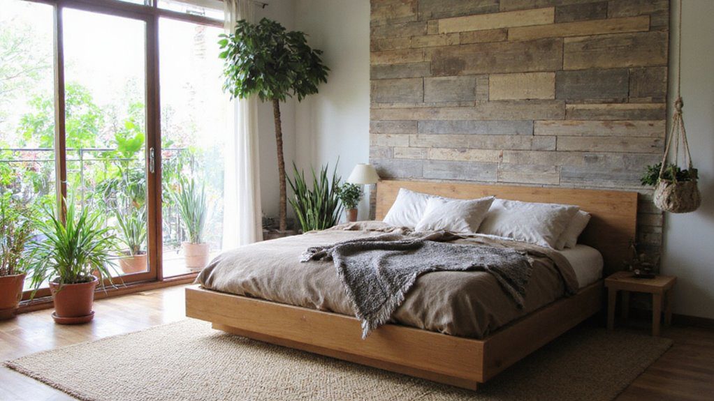 natural calming bedroom design