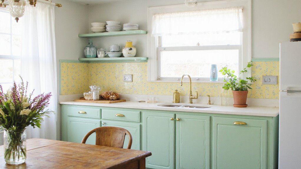 open inviting kitchen colors